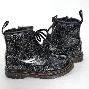 Dr. Martens Kids Black Cosmic Glitter Boots kids 11